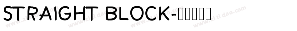 Straight Block字体转换